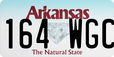 AR license plate 164WGC