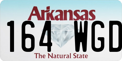 AR license plate 164WGD