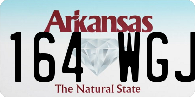 AR license plate 164WGJ