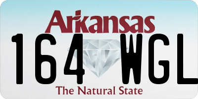 AR license plate 164WGL
