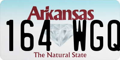AR license plate 164WGQ