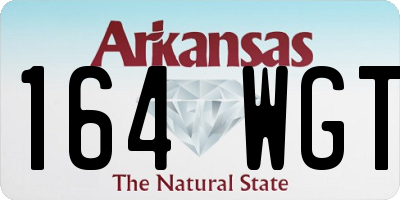 AR license plate 164WGT