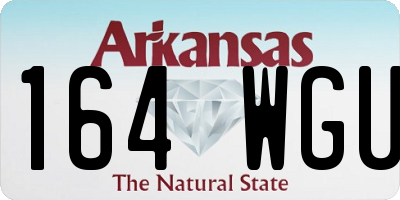 AR license plate 164WGU