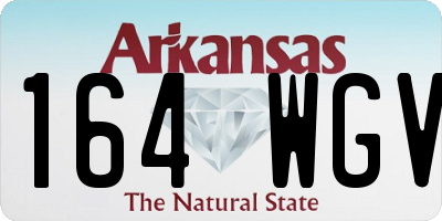 AR license plate 164WGV