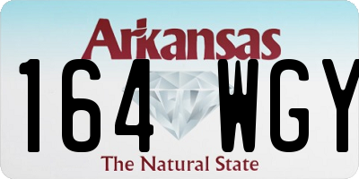 AR license plate 164WGY