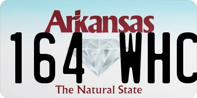AR license plate 164WHC