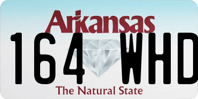 AR license plate 164WHD