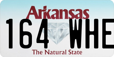 AR license plate 164WHE