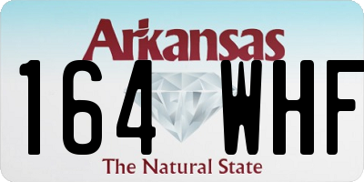 AR license plate 164WHF