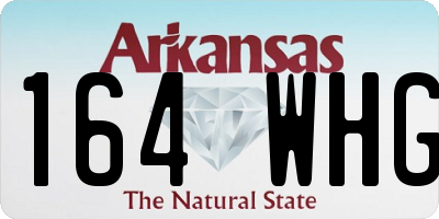 AR license plate 164WHG