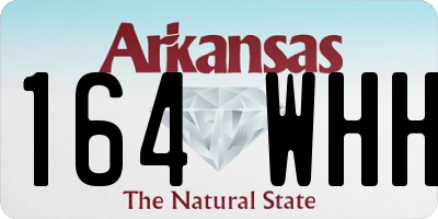AR license plate 164WHH