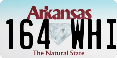 AR license plate 164WHI