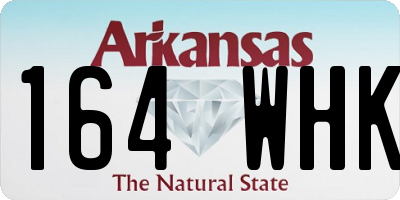 AR license plate 164WHK
