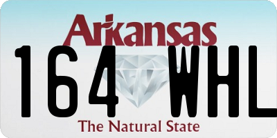 AR license plate 164WHL