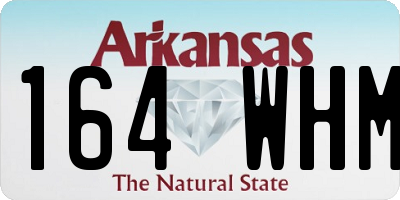AR license plate 164WHM