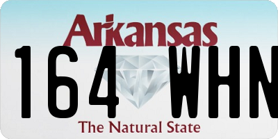 AR license plate 164WHN