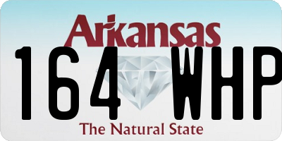 AR license plate 164WHP