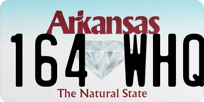 AR license plate 164WHQ