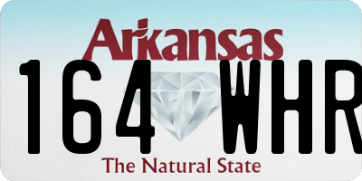 AR license plate 164WHR