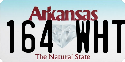 AR license plate 164WHT