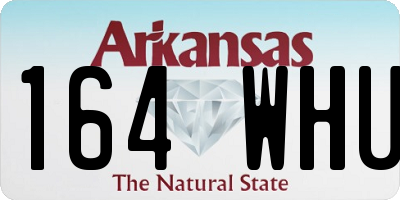 AR license plate 164WHU