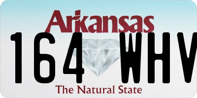 AR license plate 164WHV