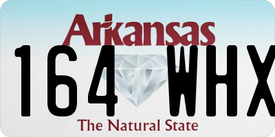 AR license plate 164WHX