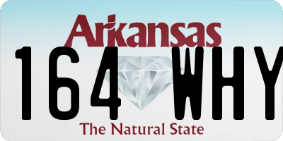 AR license plate 164WHY