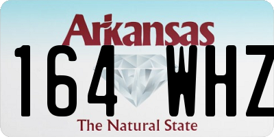 AR license plate 164WHZ