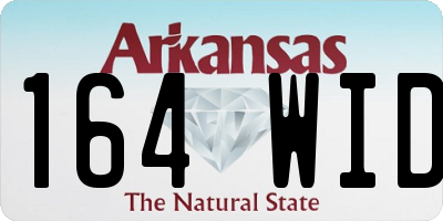 AR license plate 164WID