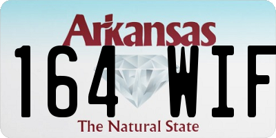 AR license plate 164WIF
