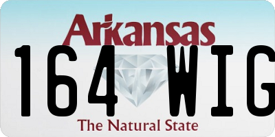 AR license plate 164WIG