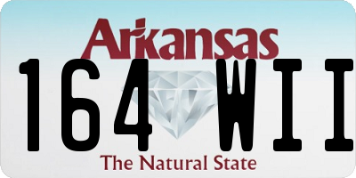 AR license plate 164WII