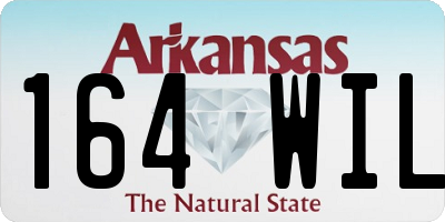 AR license plate 164WIL