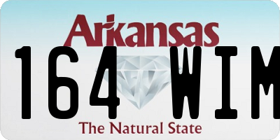 AR license plate 164WIM