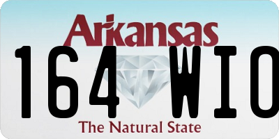 AR license plate 164WIO