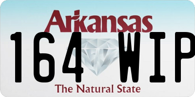 AR license plate 164WIP