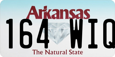AR license plate 164WIQ