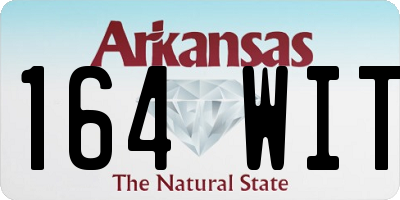 AR license plate 164WIT