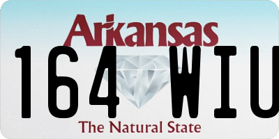 AR license plate 164WIU
