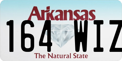 AR license plate 164WIZ