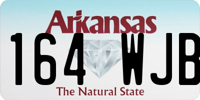 AR license plate 164WJB