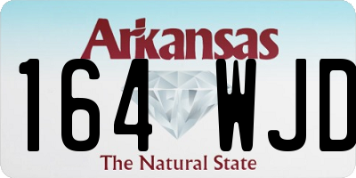 AR license plate 164WJD