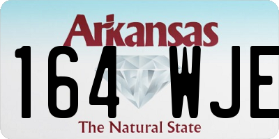 AR license plate 164WJE