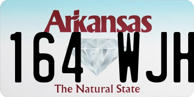 AR license plate 164WJH