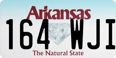 AR license plate 164WJI