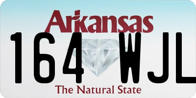 AR license plate 164WJL