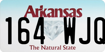 AR license plate 164WJQ