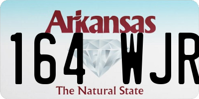 AR license plate 164WJR