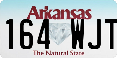 AR license plate 164WJT